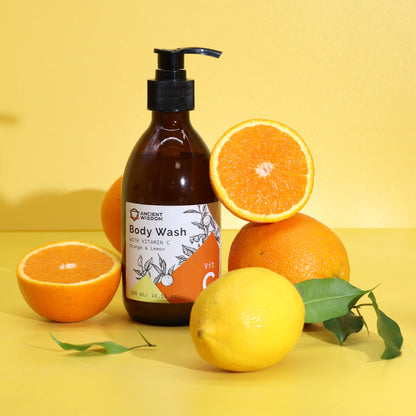 Aromatherapy Body Wash with Vitamin C – Orange & Lemon