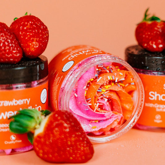 Strawberry whipped soap