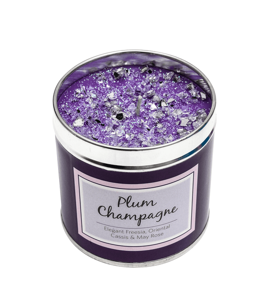 Plum Champagne Scented Candle