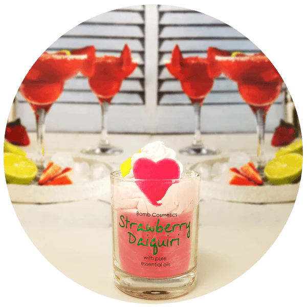 Strawberry Daiquiri Piped Candle