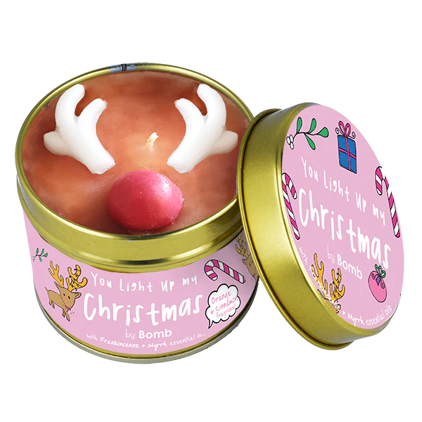 You Light Up My Christmas Occasion Tinned Candle